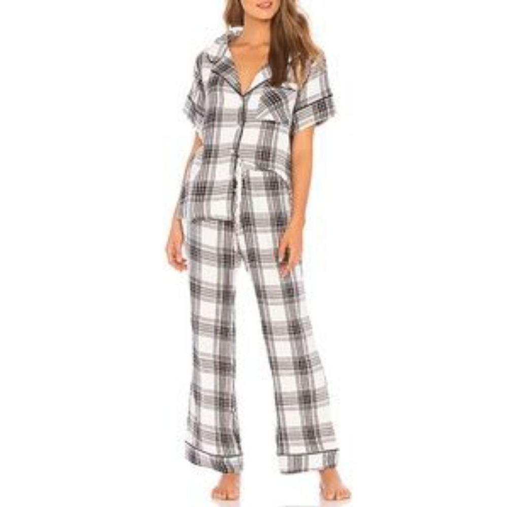 Plush Apparel Plaid Pajamas - Picture 1 of 2